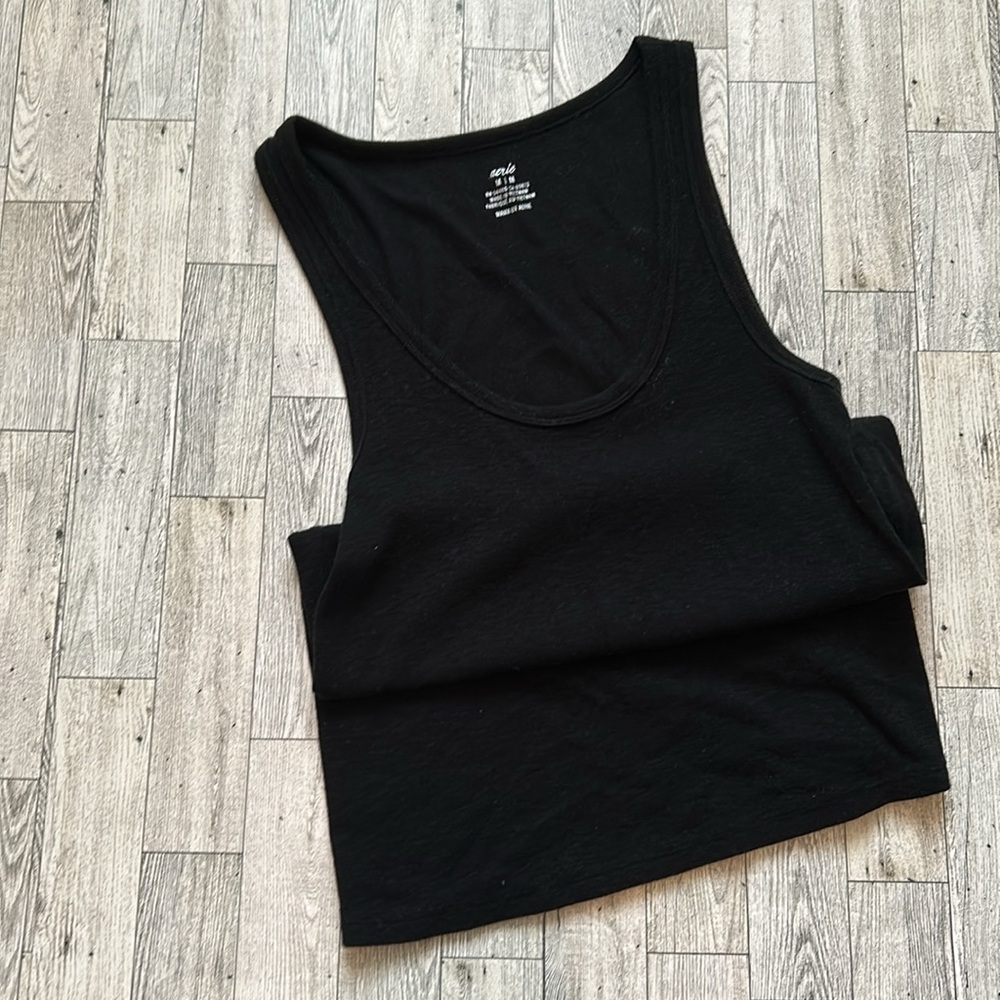 Mama by Aerie Black Tank Top size M
